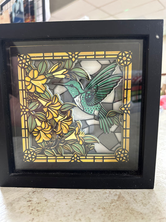 Shadow Boxes-Hummingbird