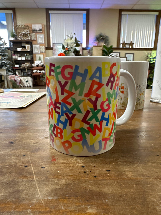 Alphabet mug