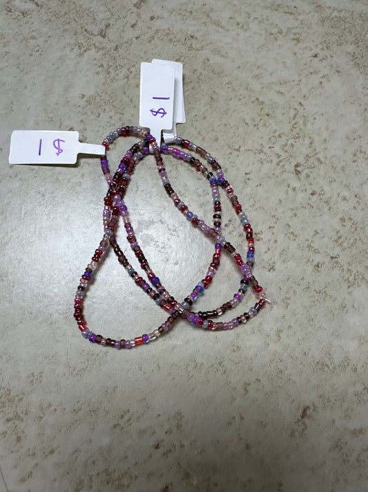 Bracelet-glass purple 12/0 beads