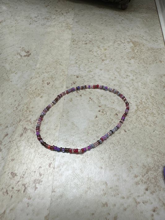 Bracelet-glass, purple 12/0