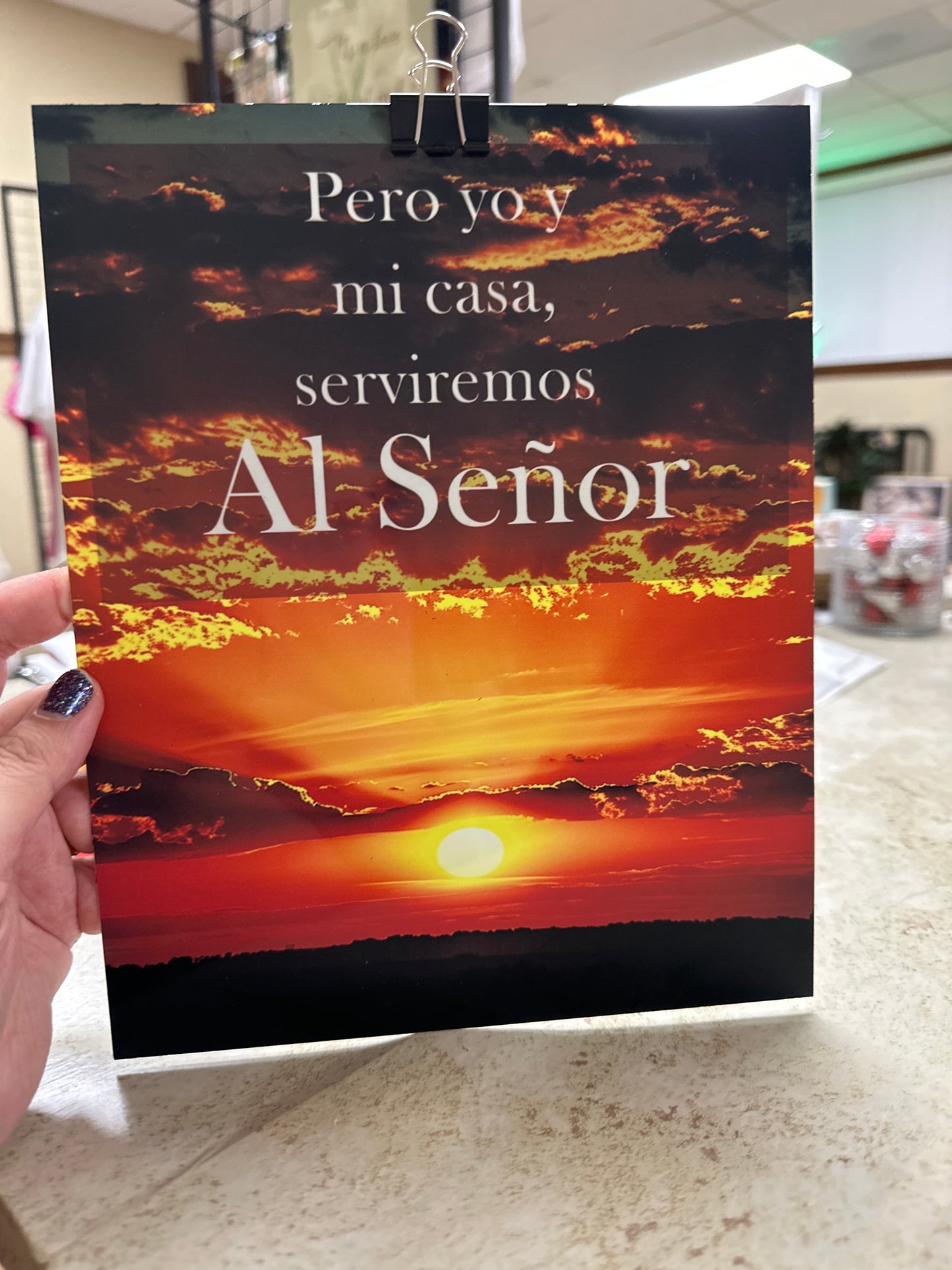 Aluminum sign-Al Señor