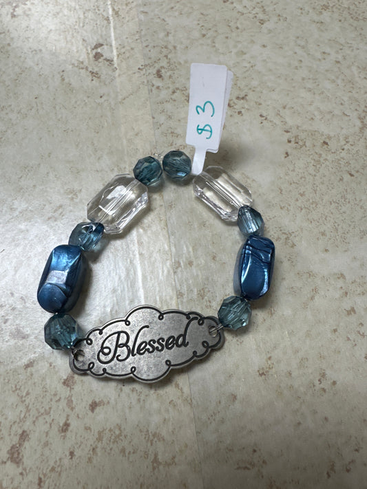 Bracelet-blue “blessed”